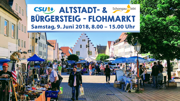 Flohmarkt 2018 News Schongau belebt